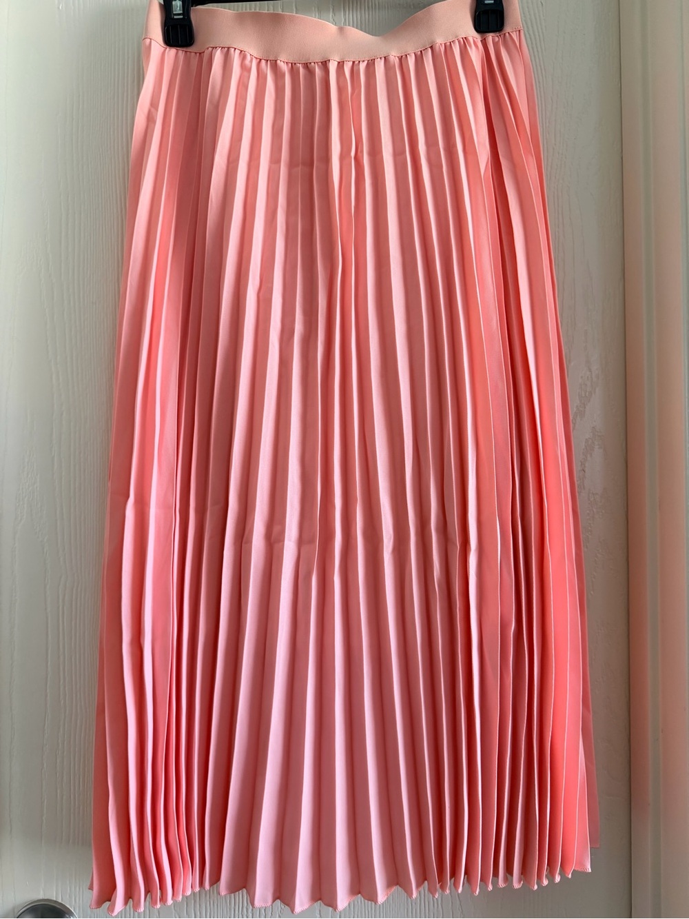 Pleated Midi Skirt - Pink